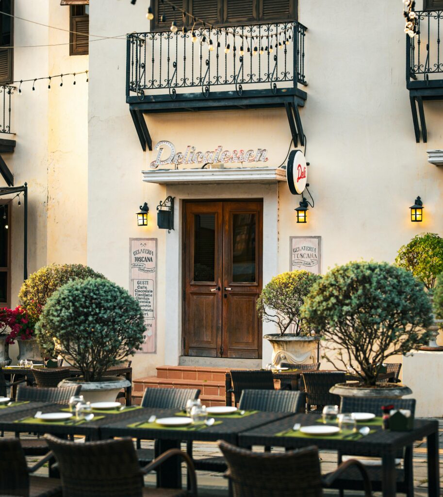 Professional meeting setup inside a café in Hyderabad for work and discussions